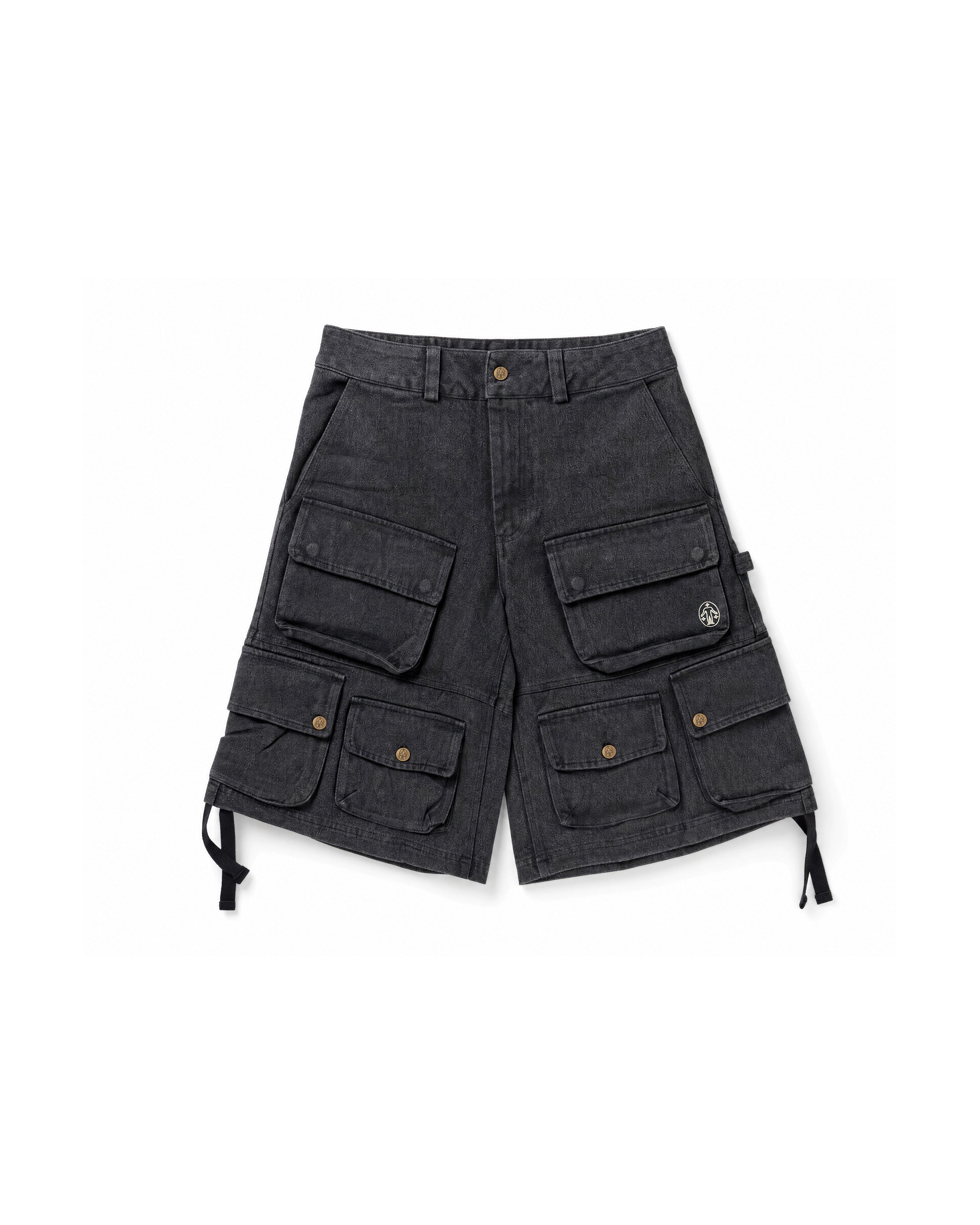Cargo Shorts Washed Black
