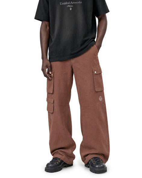 Cargo Utility Pants Washed Rust