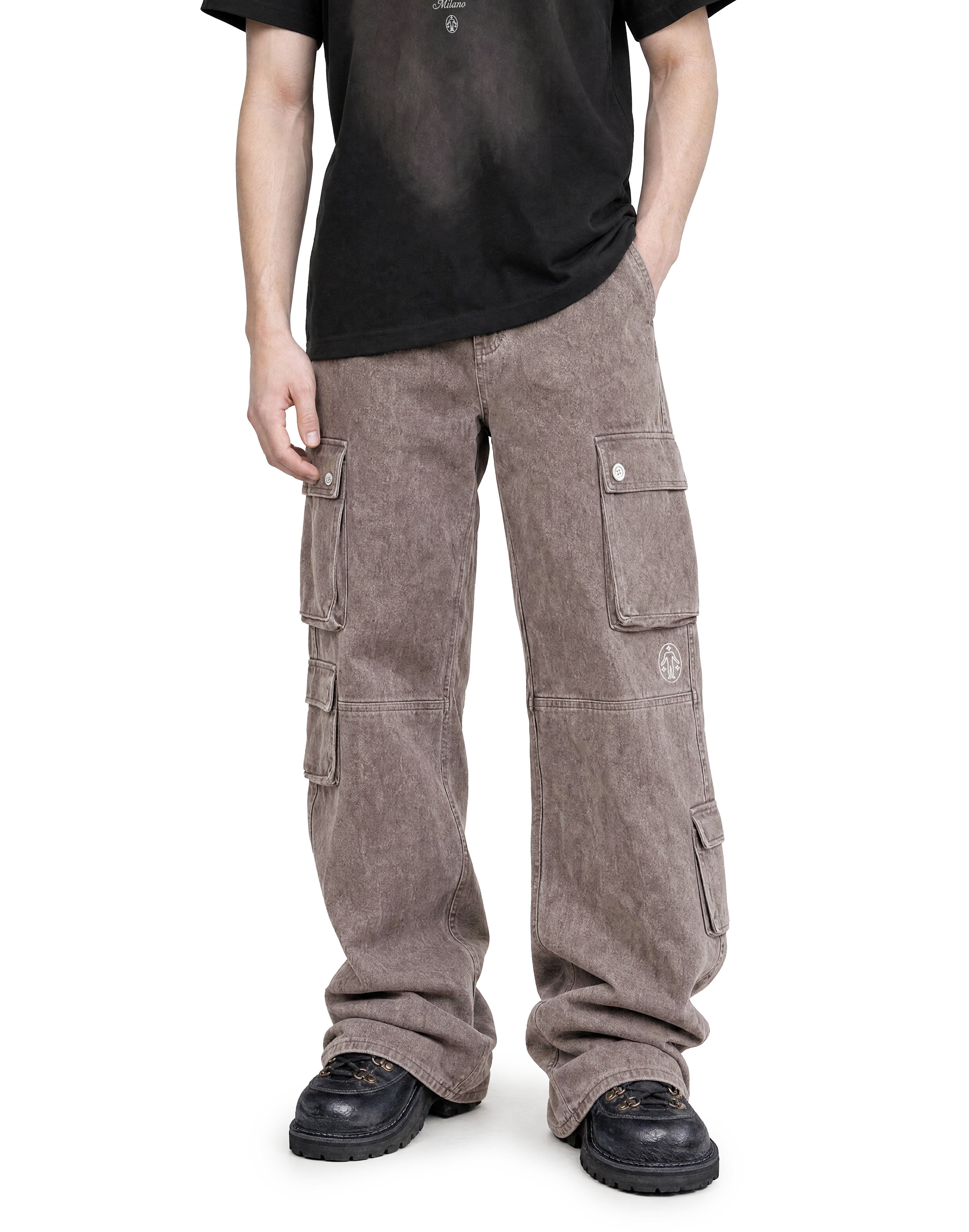 Cargo Utility Pants Washed Taupe 218