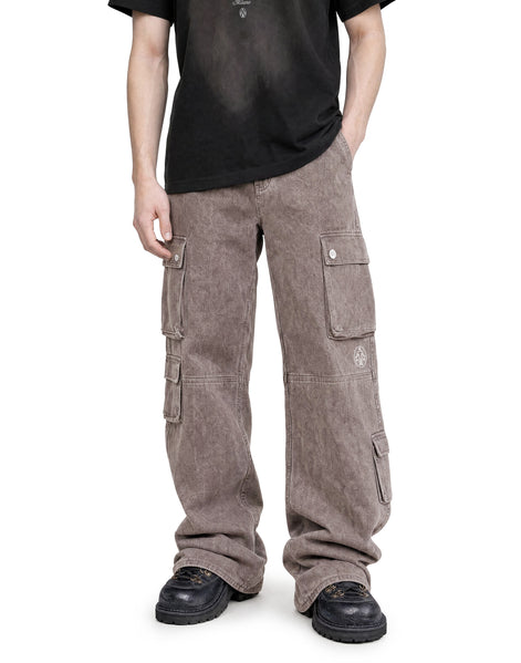Cargo Utility Pants Washed Taupe 218