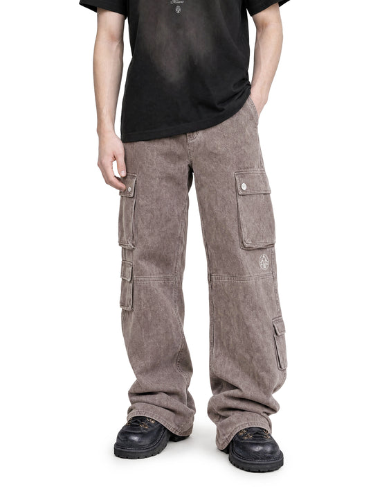 Cargo Utility Pants Washed Taupe