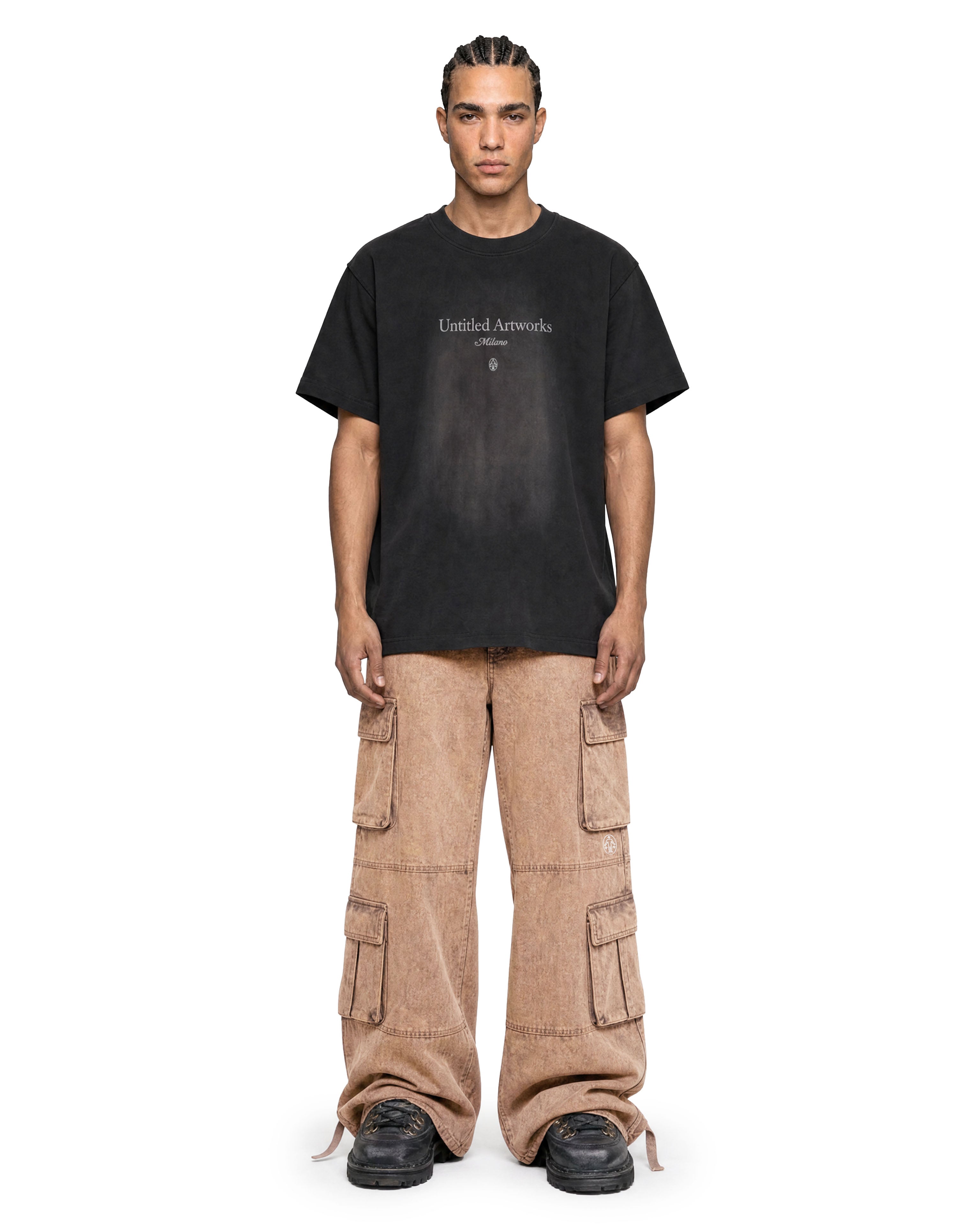 Cargo Wide Pants Acid Rust 126