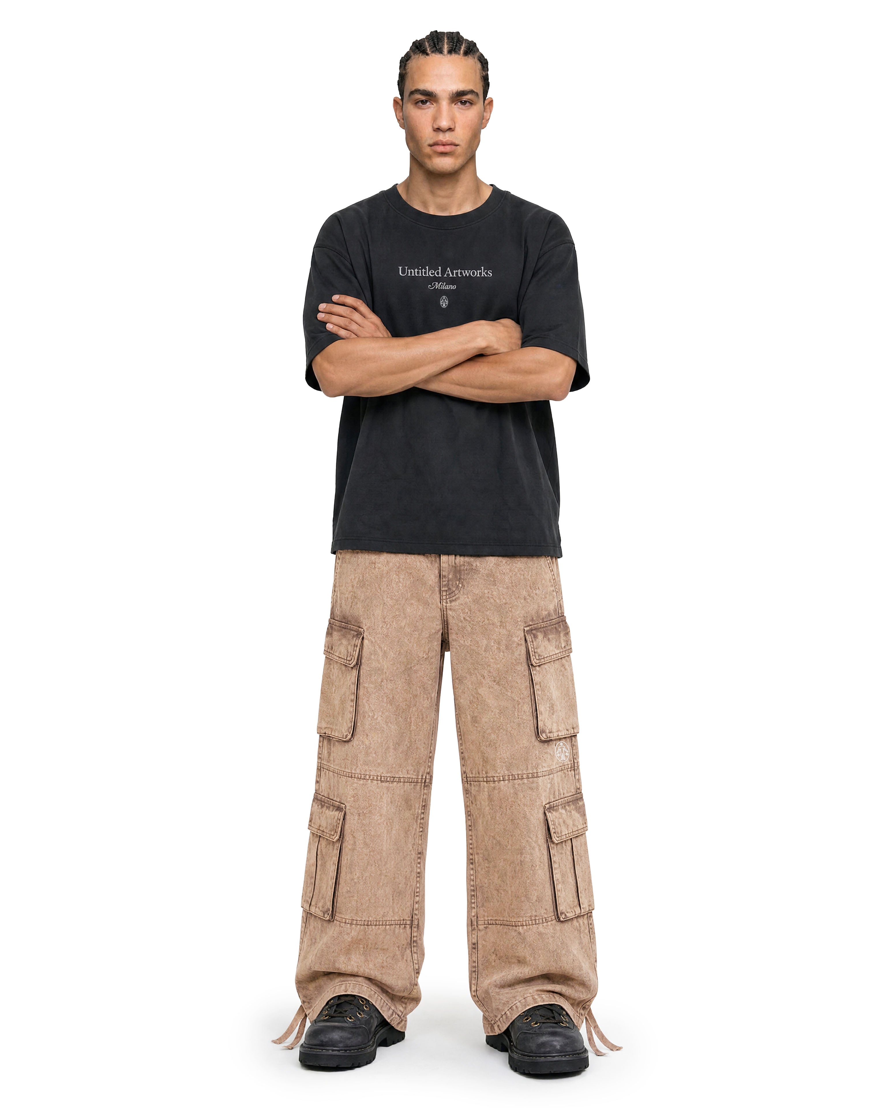 Cargo Wide Pants Acid Rust 126