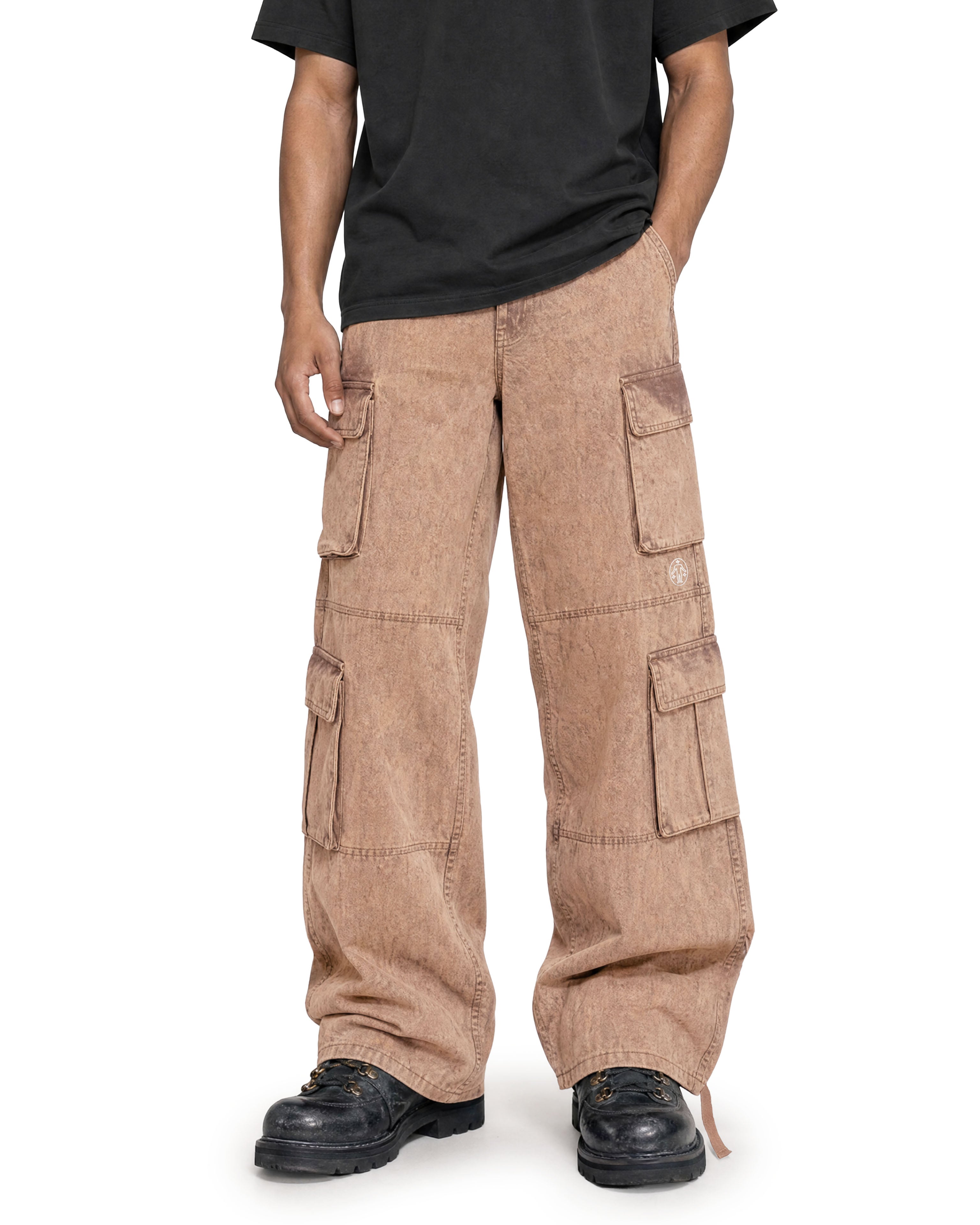 Cargo Wide Pants Acid Rust 126