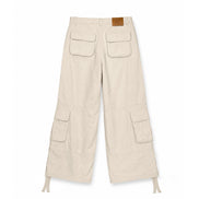 Cargo Wide Pants Beige 221