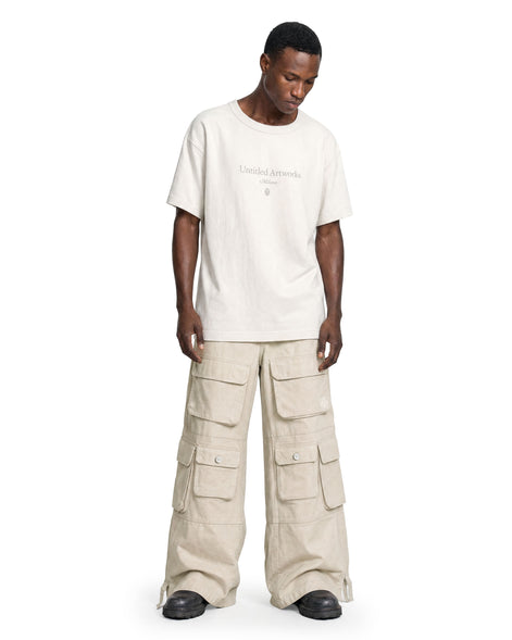 Cargo Wide Pants Beige 221