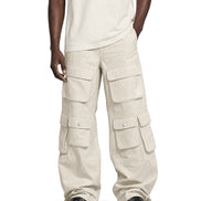 Cargo Wide Pants Beige 221