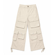 Cargo Wide Pants Beige 221