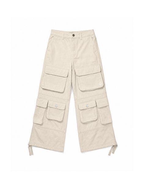 Cargo Wide Pants Beige 221