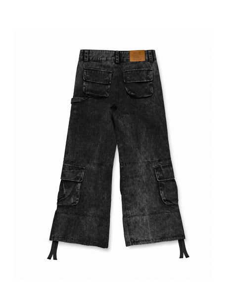 Cargo Pants Washed Black