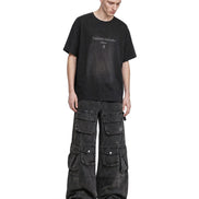 Cargo Pants Washed Black