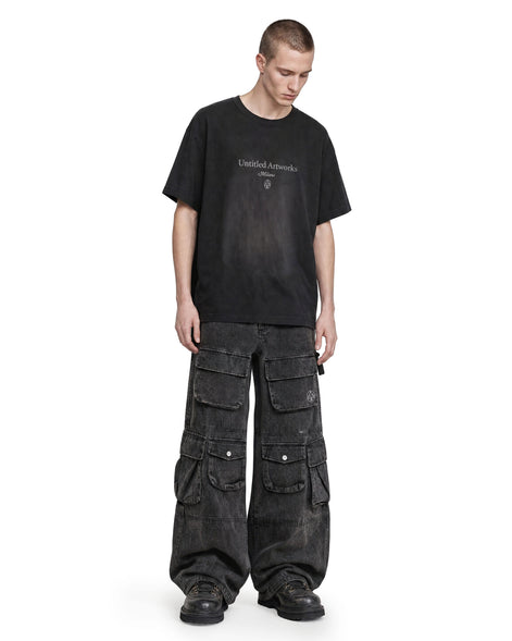 Cargo Pants Washed Black