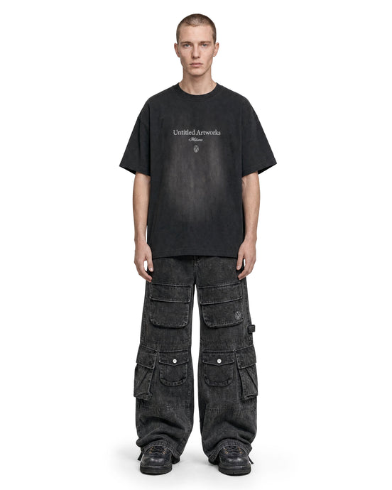 Cargo Pants Washed Black