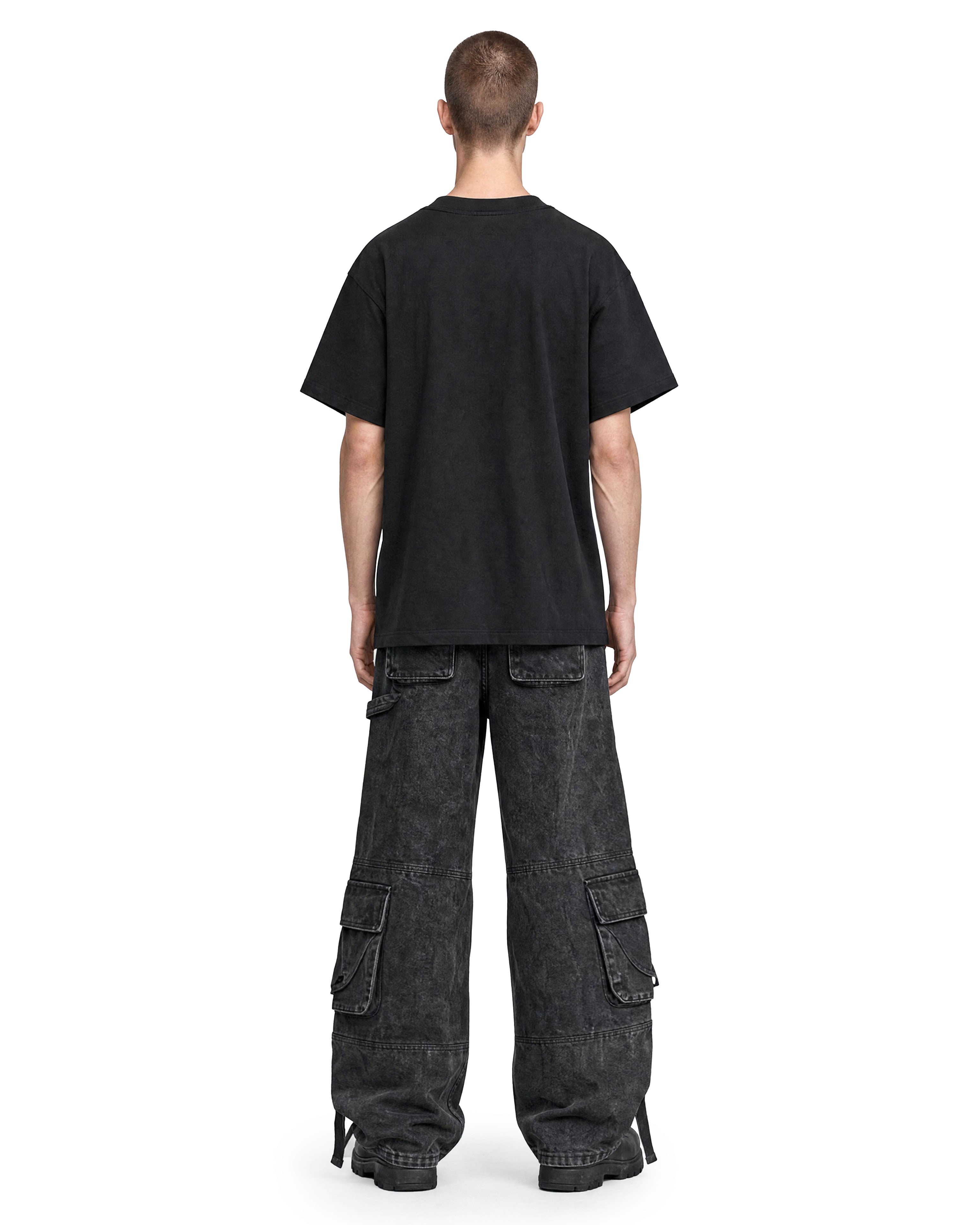 Cargo Pants Washed Black