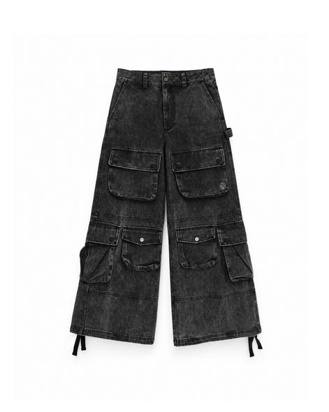 Cargo Pants Washed Black