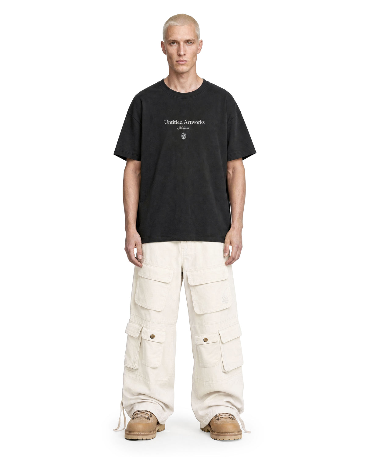 Cargo Wide Pants Canvas