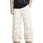 Cargo Wide Pants Canvas