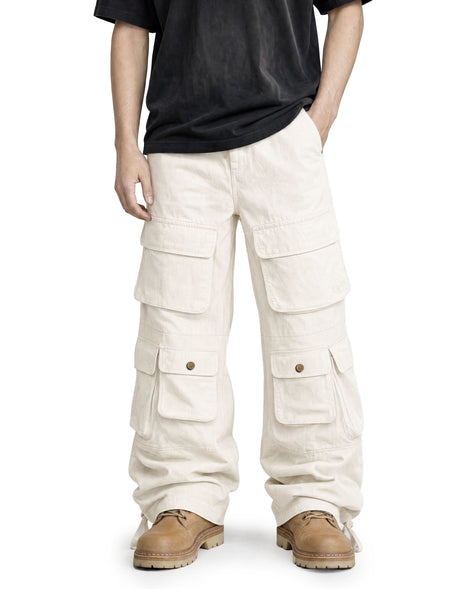 Cargo Wide Pants Canvas