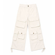 Cargo Wide Pants Canvas