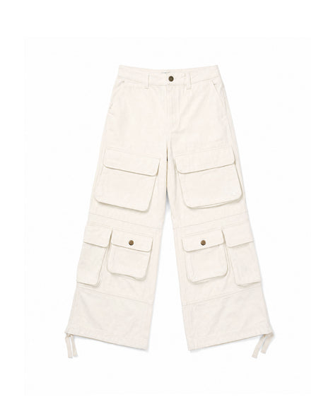Cargo Wide Pants Canvas