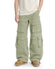 Cargo Wide Pants Washed Green