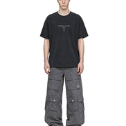 Cargo Wide Pants Washed Grey