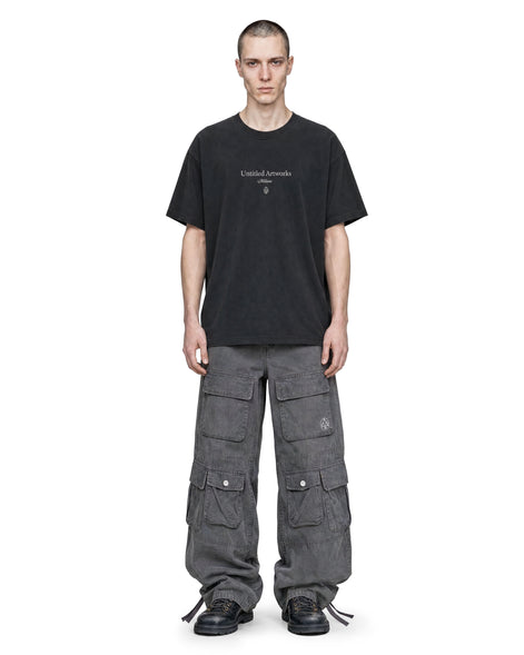 Cargo Wide Pants Washed Grey