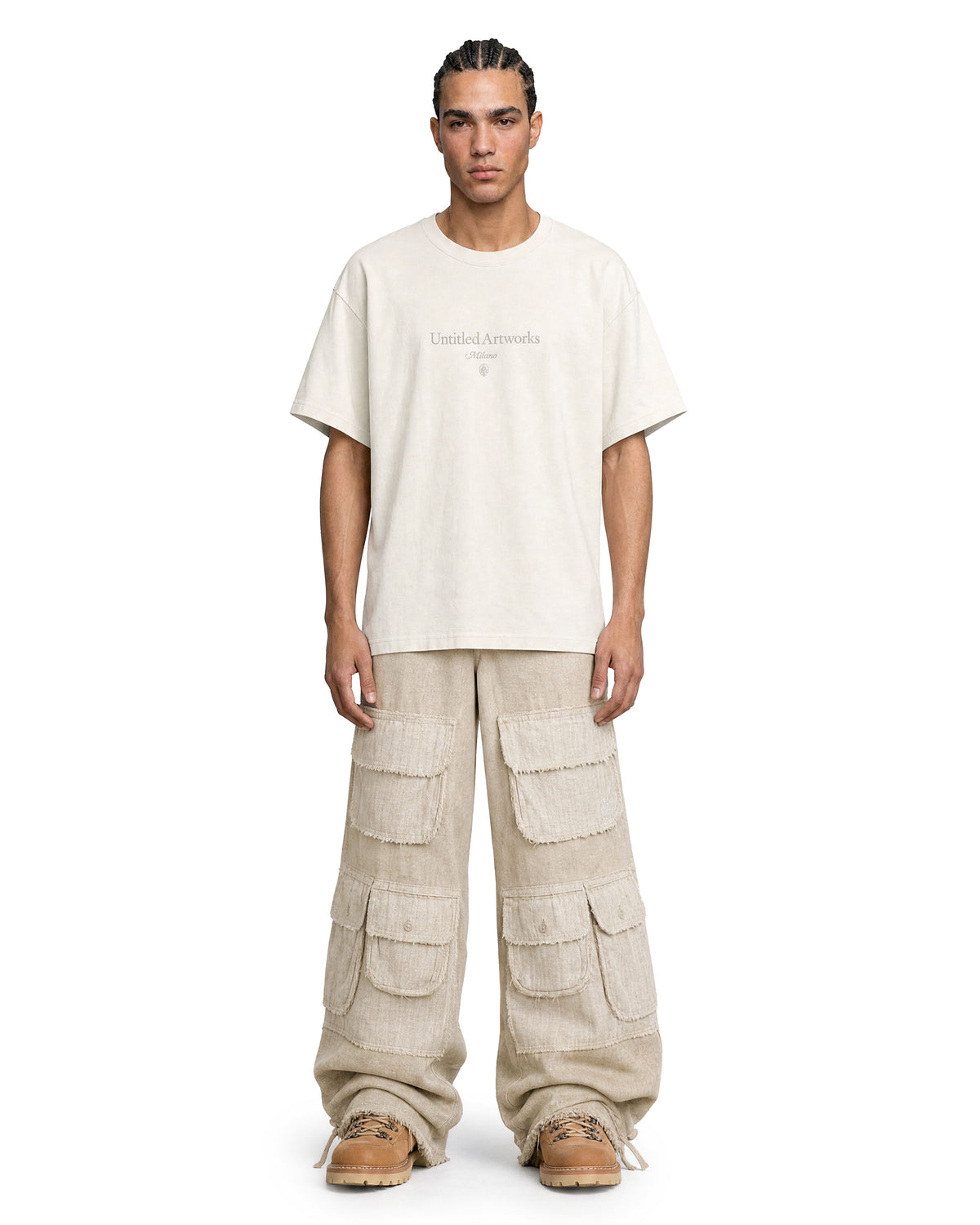 Cargo Wide Pants Hemp