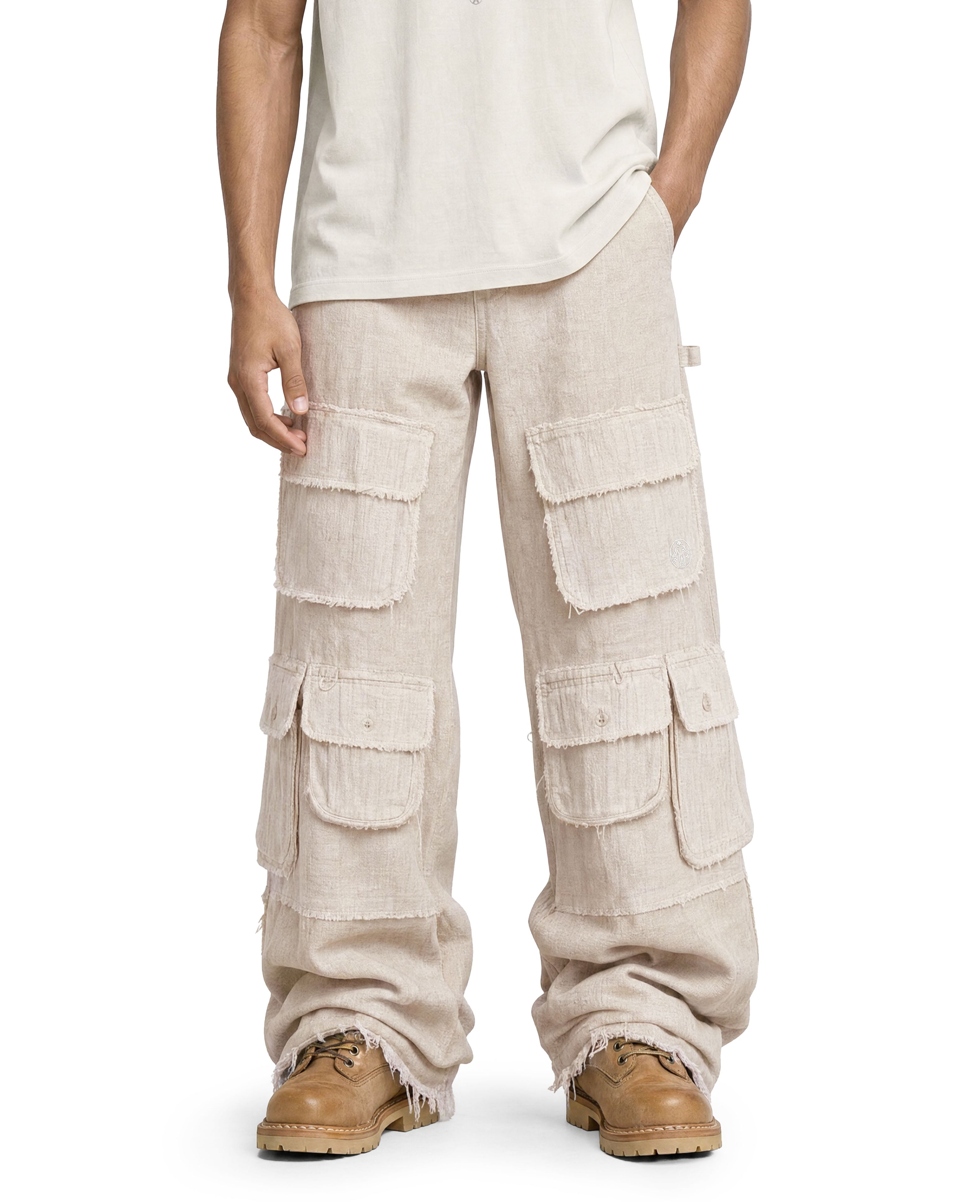 Cargo Wide Pants Hemp