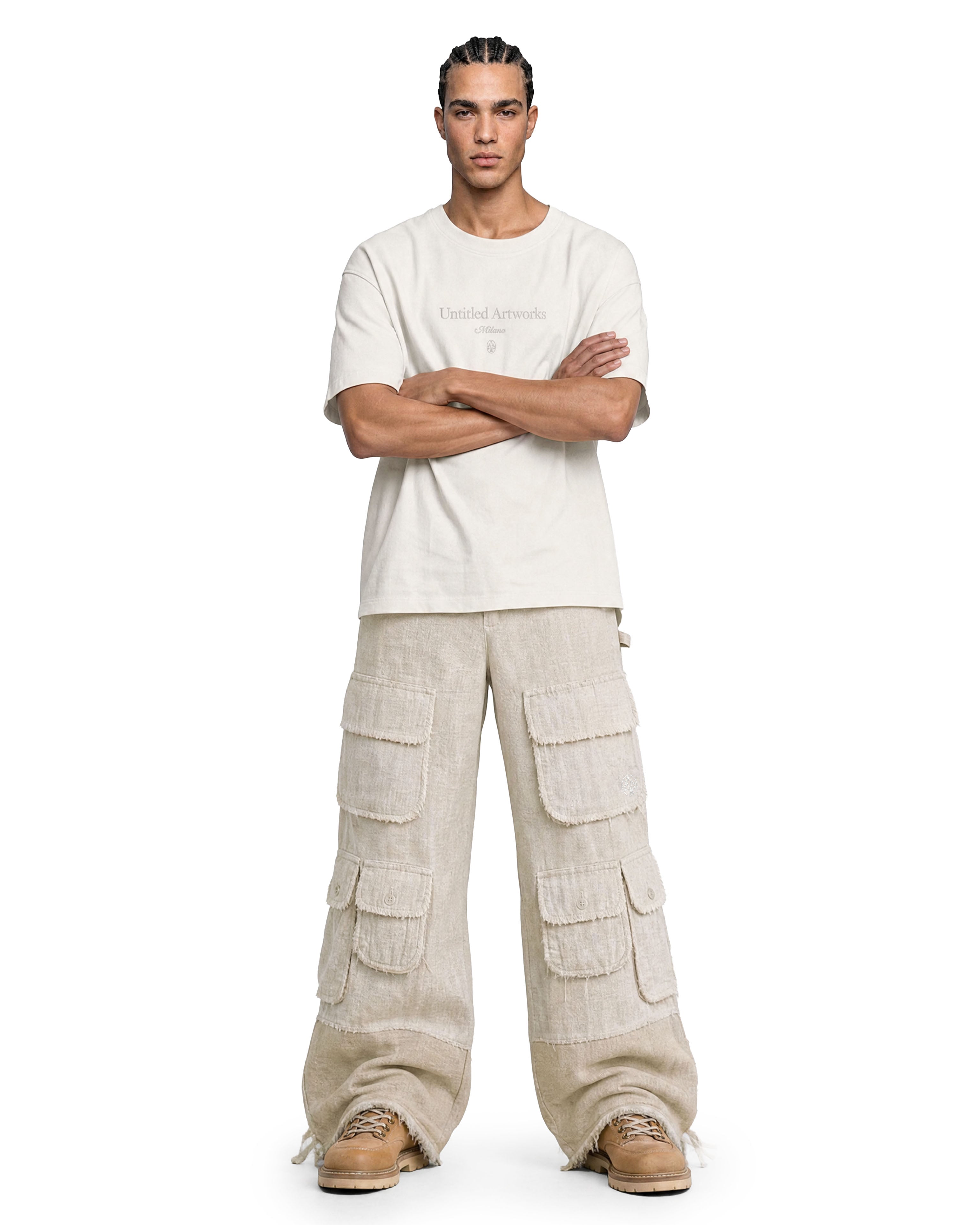 Cargo Wide Pants Hemp