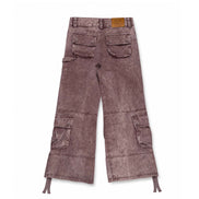 Cargo Wide Washed Pants Rust 185