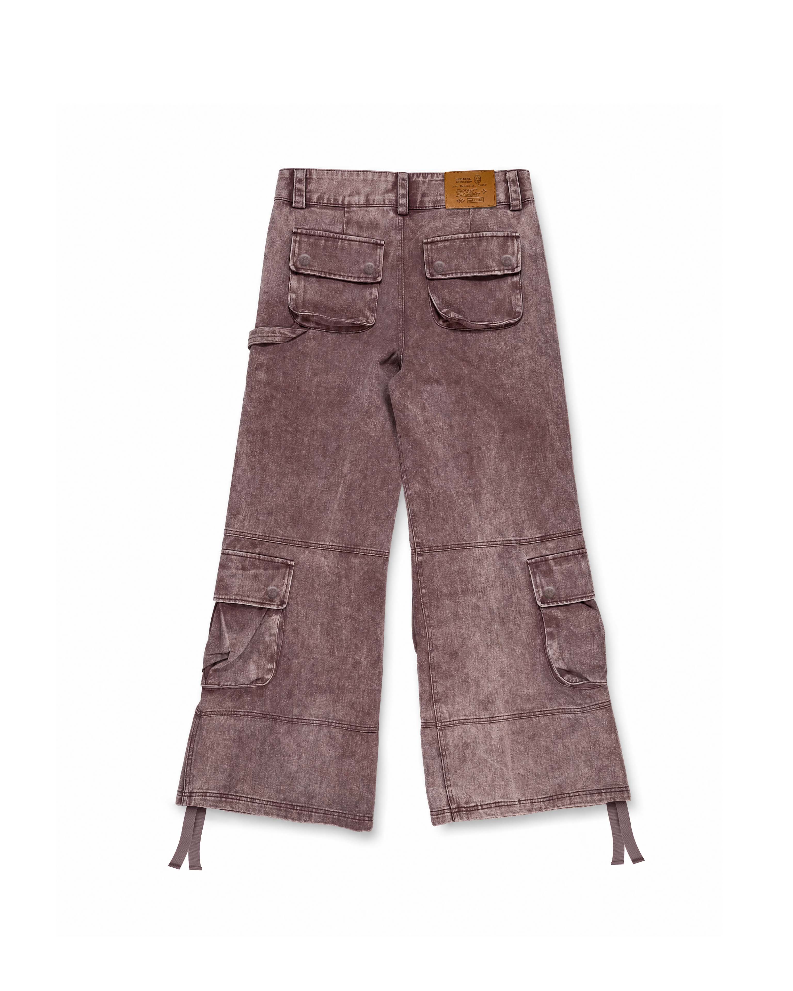 Cargo Wide Washed Pants Rust 185