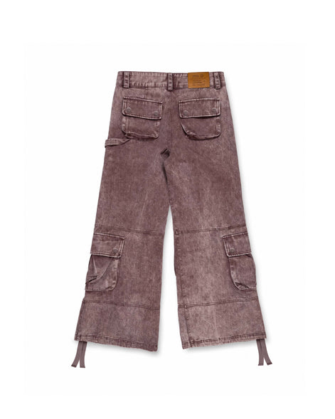 Cargo Wide Washed Pants Rust 185