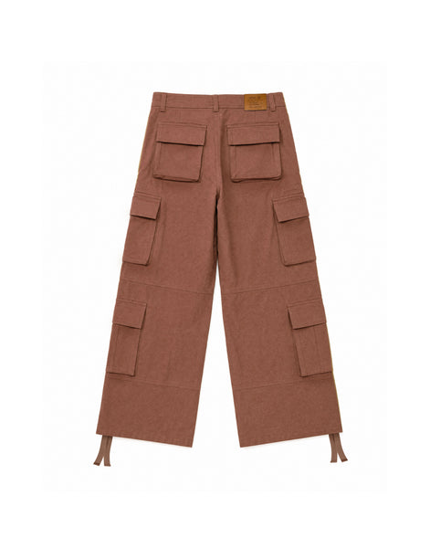 Cargo Wide Pants Rust