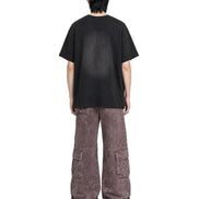 Cargo Wide Washed Pants Rust 185