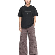 Cargo Wide Washed Pants Rust 185