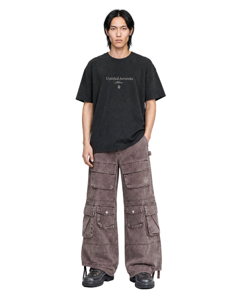 Cargo Wide Washed Pants Rust 185