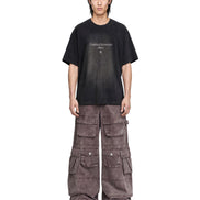 Cargo Wide Washed Pants Rust 185