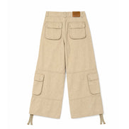 Cargo Wide Pants Washed Sand