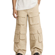 Cargo Wide Pants Washed Sand