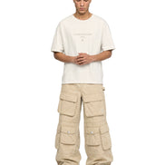 Cargo Wide Pants Washed Sand