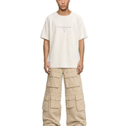 Cargo Wide Pants Washed Sand