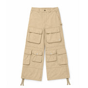 Cargo Wide Pants Washed Sand