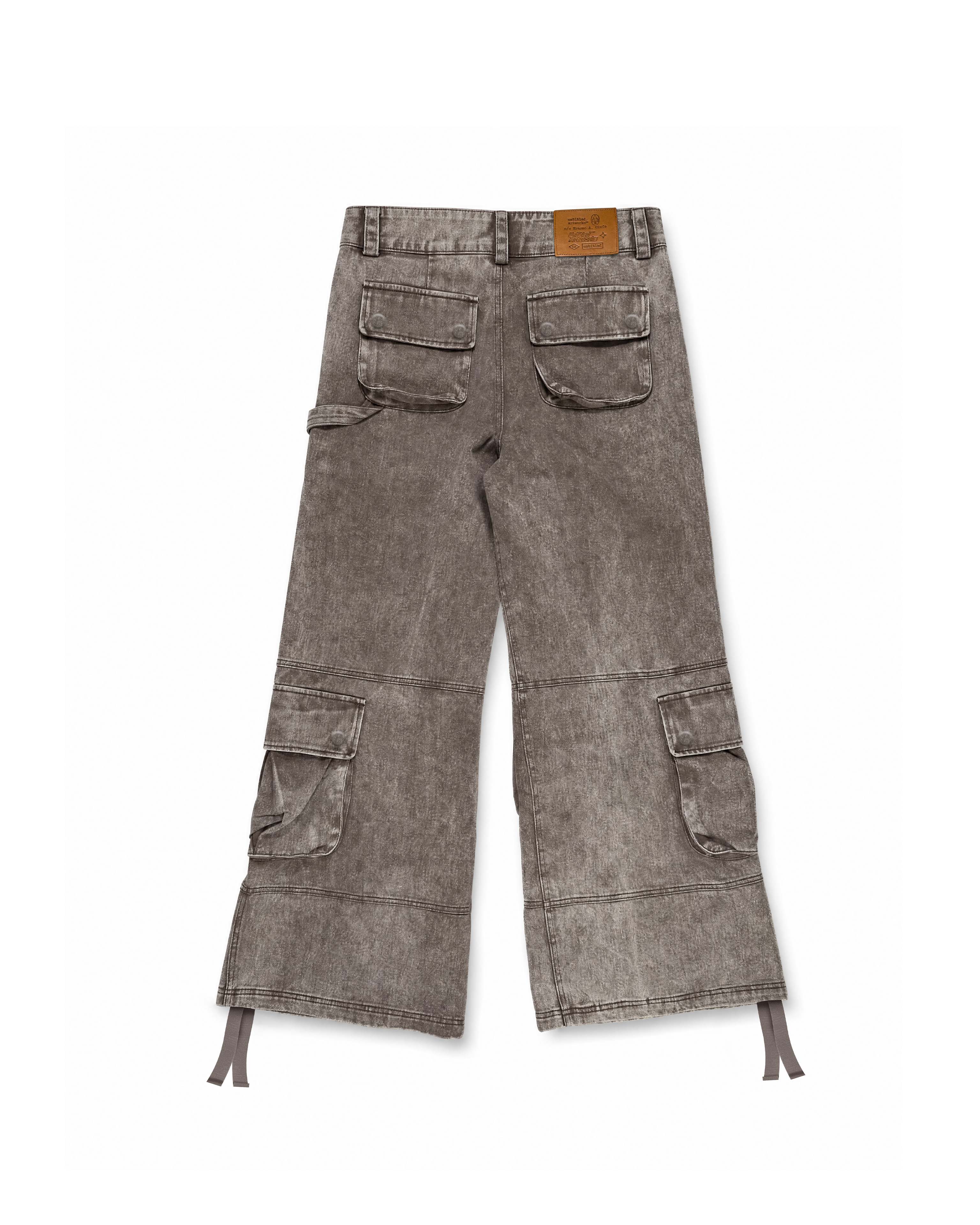 Cargo Wide Pants Washed Taupe 218