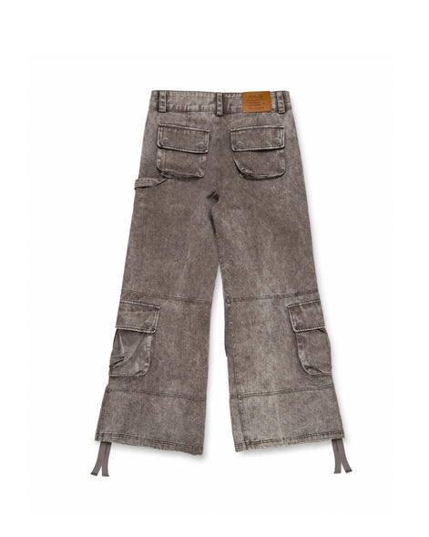 Cargo Wide Pants Washed Taupe 218