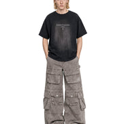 Cargo Wide Pants Washed Taupe 218
