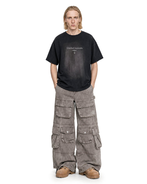 Cargo Wide Pants Washed Taupe 218
