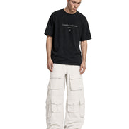 Cargo Wide Pants White 127