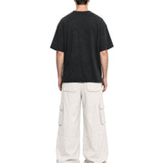 Cargo Wide Pants White 127