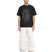 Cargo Wide Pants White 127